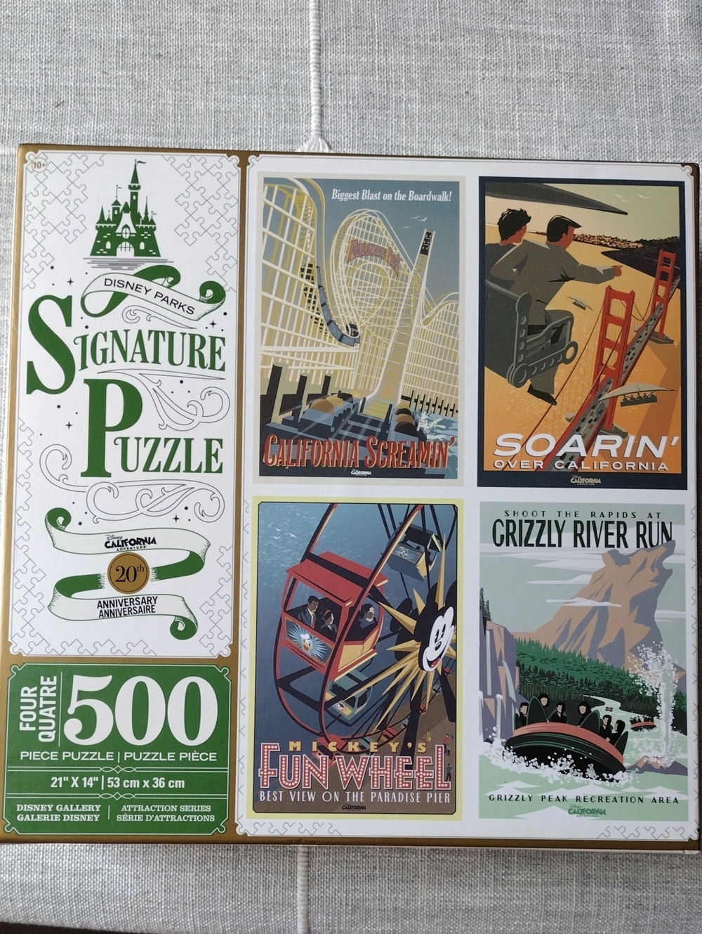 Disney Parks Signature Puzzles Of Vintage Attraction Posters